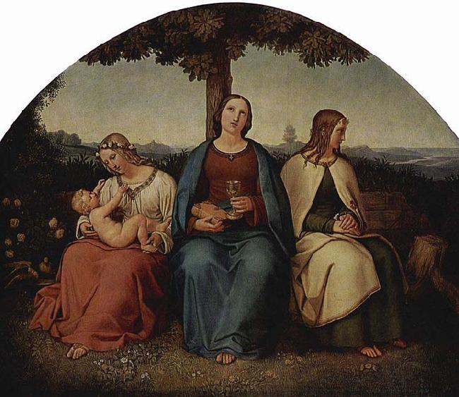 HESS, Heinrich Maria von Liebe, Glaube, Hoffnung oil painting image